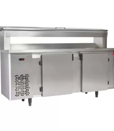 Balcão de Serviço Condimentador Refrigerado Inox 2 Metros 2 Portas Polar BFEIPC200 - 110v | 220v