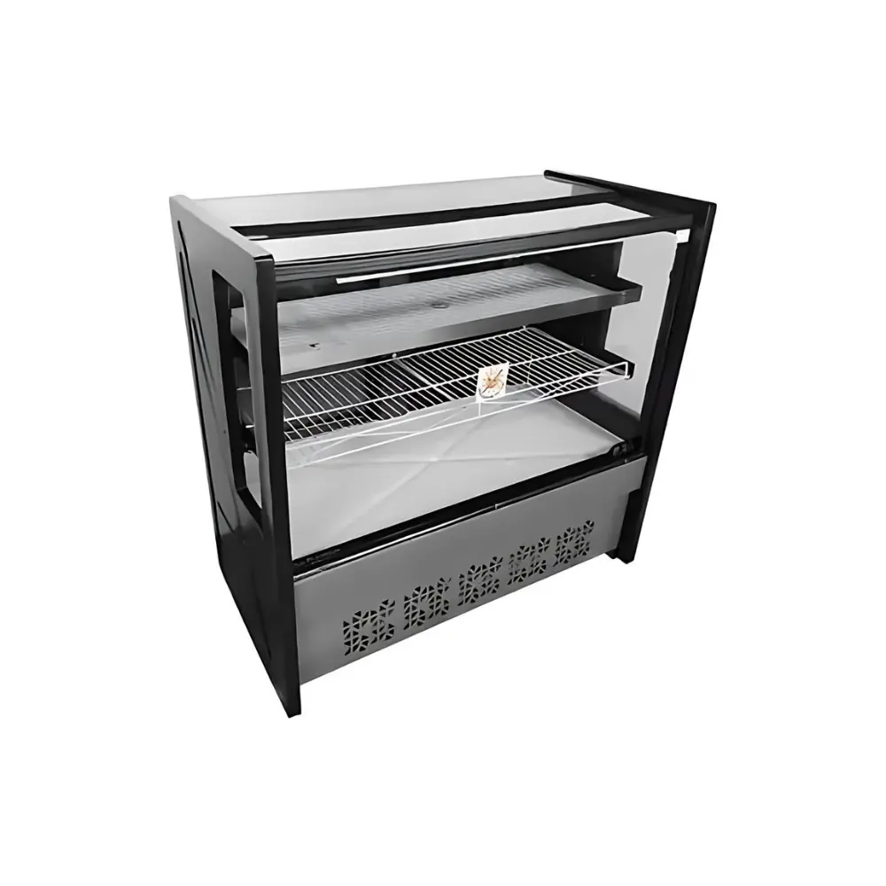 055.46.2020 Balcão Refrigerado Placa Fria 0,8m Polar PBR080 Preto Platinum - 110v | 220v