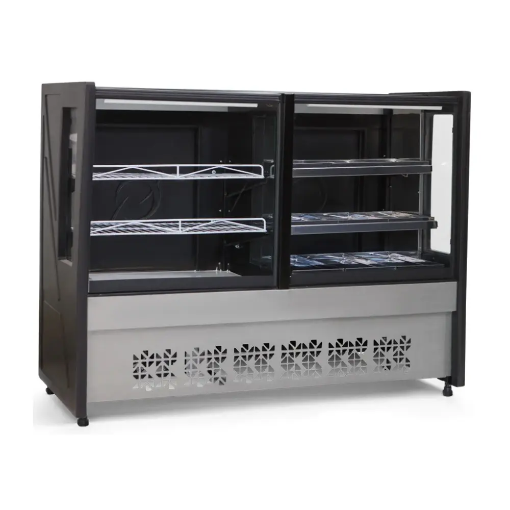 055.46.4070 Balcão Vitrine Estufa e Confeitaria 3 Níveis Polar PVERT Platinum 1,50m - 110v | 220v