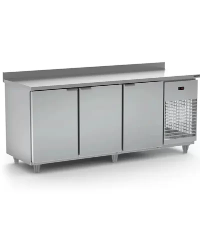 Balcão de Serviço Refrigerado Inox 2 Metros 3 Portas Refrimate BSR2000 – 110v | 220v