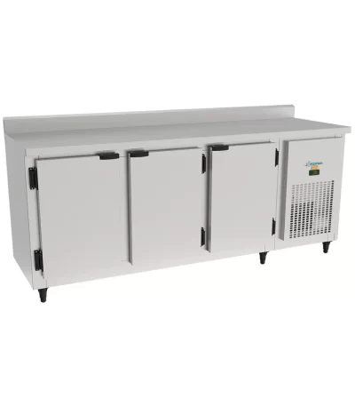 Balcão de Serviço Refrigerado Inox 2 Metros 3 Portas Kofisa KBSC - 110v | 220v