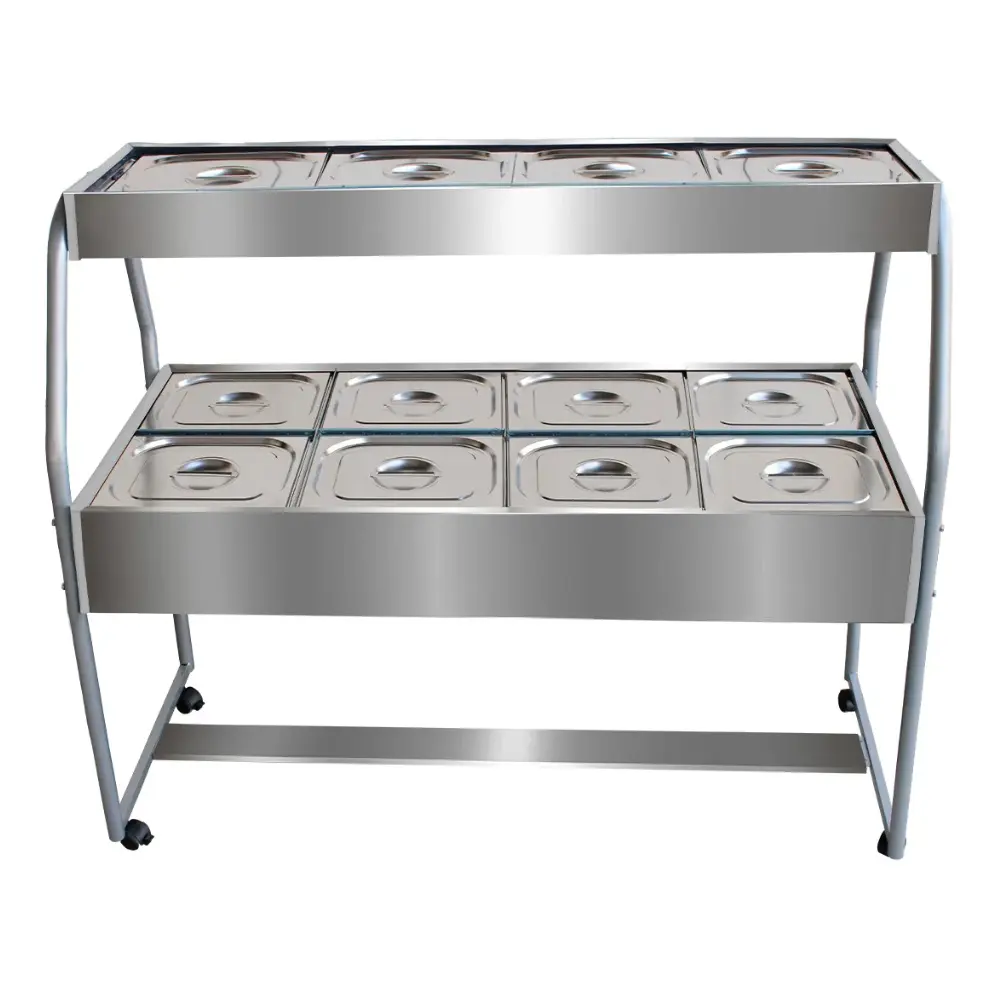 124.31.0050 Buffet Self-Service 8 Cubas 1/2 Quentes 4 Cubas 1/2 Frias Ibet SD08 – 110v | 220v