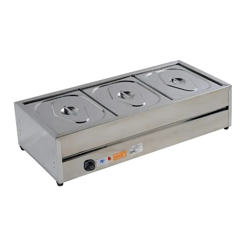 125.04.2030 Buffet Self-Service de Mesa 3 Cubas Quentes Banho Maria Ibet RT03 - 110v | 220v