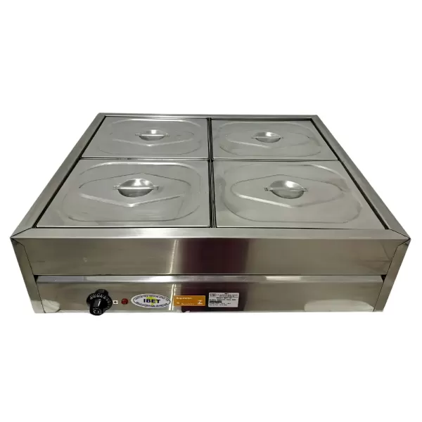 Buffet Self-Service de Mesa 4 Cubas Quentes Banho Maria Ibet BMT04 - 100v | 220v