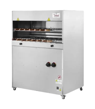 Churrasqueira Rotativa Profissional 15 Espetos 2 Galerias Tomasi CLL15DG - Gás GLP