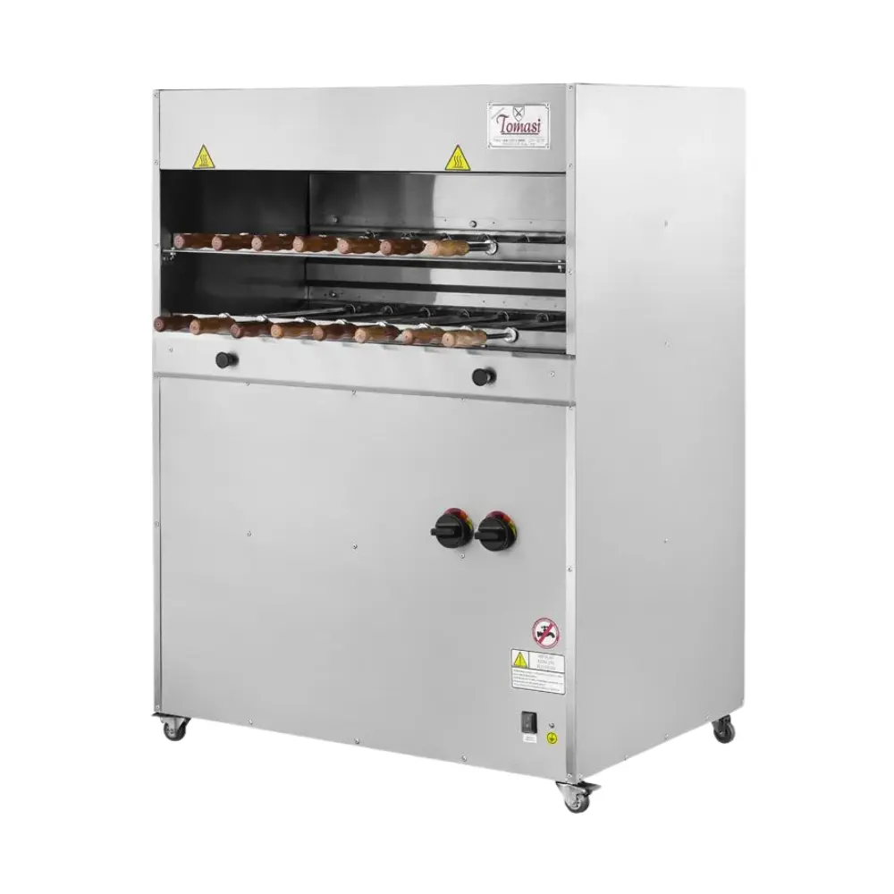 Churrasqueira Rotativa Profissional 15 Espetos 2 Galerias Tomasi CLL15DG - Gás GLP