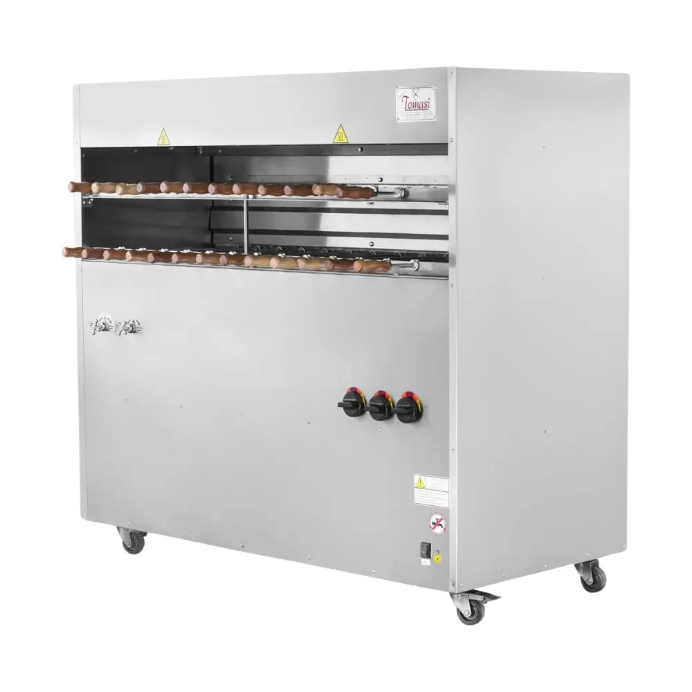 Churrasqueira Rotativa Profissional 25 Espetos 2 Galerias Tomasi CLL25DG - Gás GLP