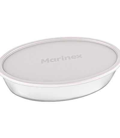 Travessa Assadeira Oval Clássica Marinex com Tampa Nadir 6343 - 1,6L