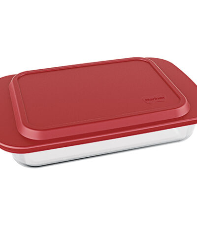 Travessa Assadeira Retangular Clássica Marinex com Tampa Nadir 6538 - 5L