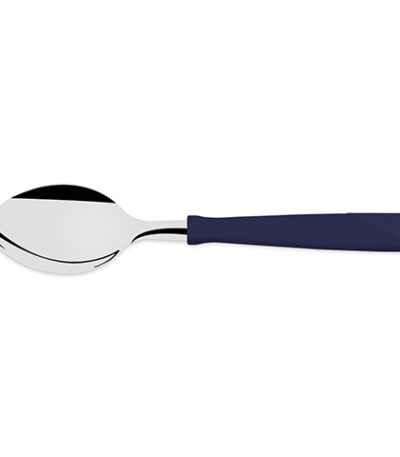 Colher de Mesa de Aço Inox Cabo de Polipropileno Azul New Kolor Tramontina 23163/410 - 18,6cm