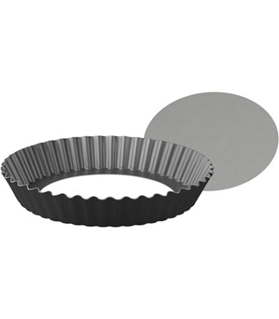 Forma Assadeira de Alumínio Antiaderente Canelada com Fundo Removível Tramontina 20064/024 – 24x4cm