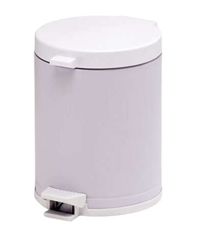 Lixeira com Pedal e Recipiente de Plástico Branca Viel 3501 – 4,5L