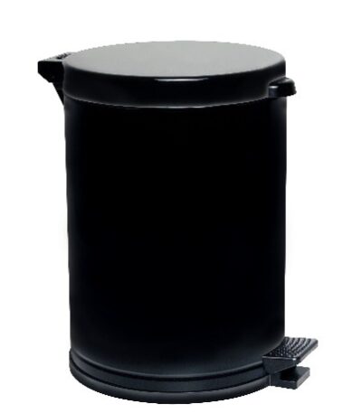 Lixeira com Pedal e Recipiente de Plástico Preto Viel 3516 – 4,55L