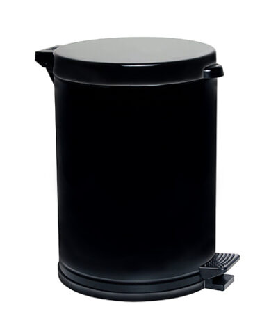 Lixeira com Pedal e Recipiente de Plástico Preto Viel 3576 - 10,5L