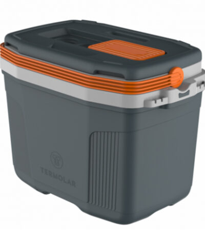 Caixa Térmica Cinza com Tampa Porta Copo SUV Energy Termolar - 32L