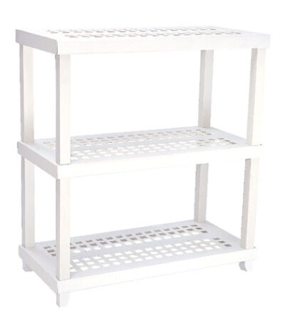 Estante de Polipropileno 3 Prateleiras Branca Ordene 40000 - 95x42cm
