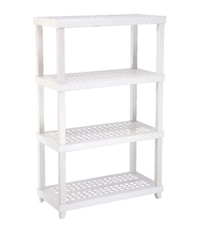 Estante de Polipropileno 4 Prateleiras Branca Ordene 40100 - 138x42cm