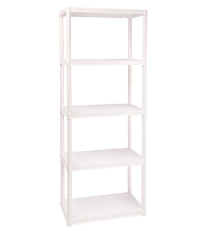Estante de Polipropileno 5 Prateleiras Branca Ordene 44002 - 180x38cm