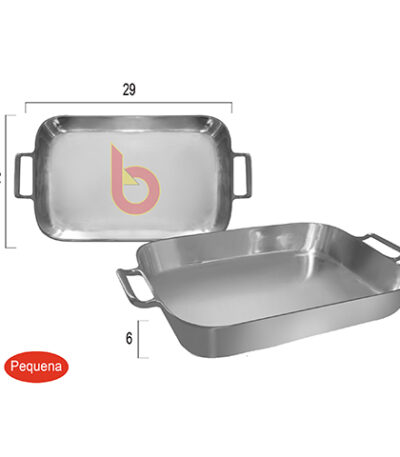 Forma Assadeira Retangular de Alumínio Bonanza - 22x29cm