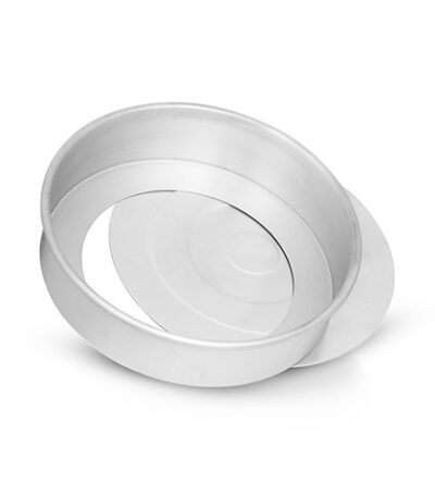 Forma Assadeira Redonda de Alumínio com Fundo Removível Nigro 049200 - 22x8cm