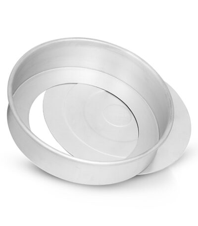 Forma Assadeira Redonda de Alumínio com Fundo Removível Nigro 049202 - 26x10cm