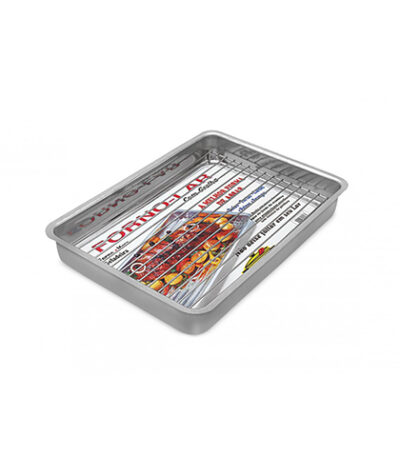 Forma Assadeira Retangular de Alumínio com Grelha ABC 4480 - 39x27cm