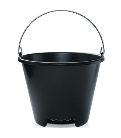 Balde Plástico Preto - 12L