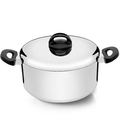 Caçarola em Alumínio Polido Eterna 22cm Nigro 013548 - 4L