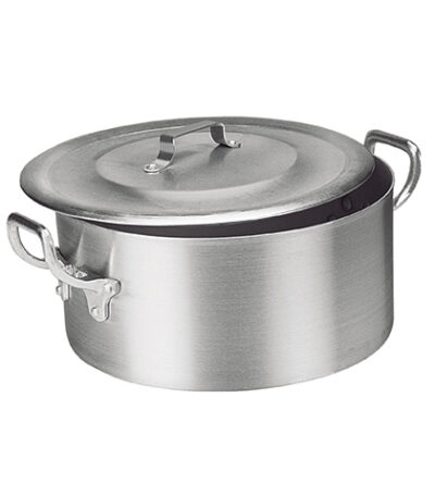 Caçarola em Alumínio Lixado Hotel 3mm 38cm Vigor N38 - 20L