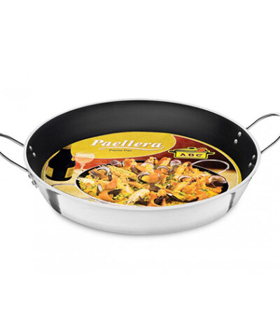 Paellera Hotel em Alumínio com Revestimento Interno Antiaderente com Alças de Arame Cromado 60cm ABC 6407 - 15,2L