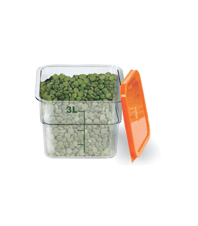 Caixa Organizadora Transparente com Tampa Plasticomm 412 - 3L