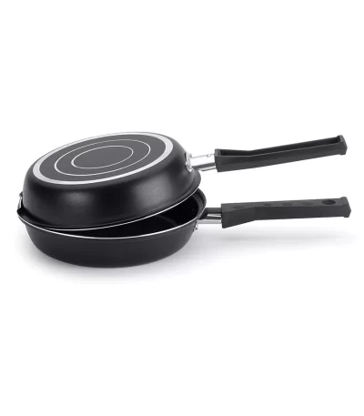 Frigideira Dupla Omeleteira Vapore Multiflon Gourmet Alumínio Antiaderente – 14cm