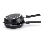 Frigideira Dupla Omeleteira Vapore Multiflon Gourmet Alumínio Antiaderente – 18cm