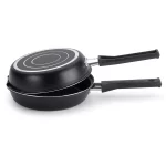 Frigideira Dupla Omeleteira Vapore Multiflon Gourmet Alumínio Antiaderente - 24cm