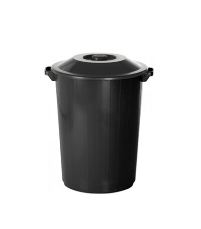 Lixeira com Tampa e Alça Preta Recycle Plasvale 375 - 35L