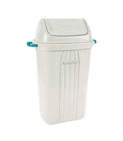 Lixeira Basculante com Alças Branca Sanremo 284 - 60L