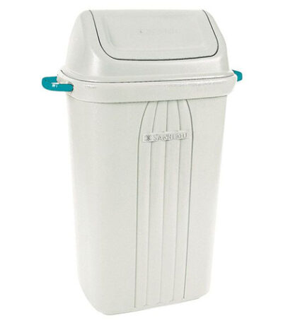 Lixeira Basculante com Alças Branca Sanremo 285 – 105L