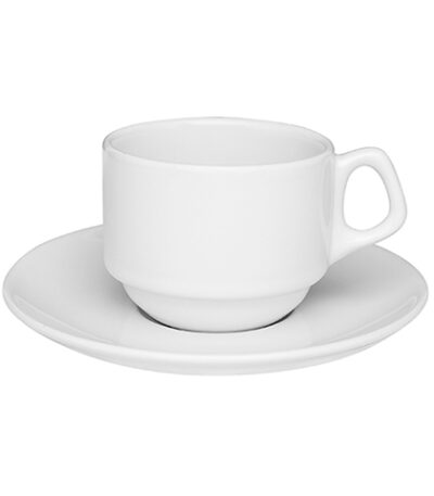 Xícara de Café Empilhável com Pires Oxford M07A - 75ml