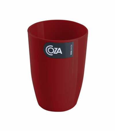 Copo Plástico Cozy Vermelho Coza 10202 - 275ml