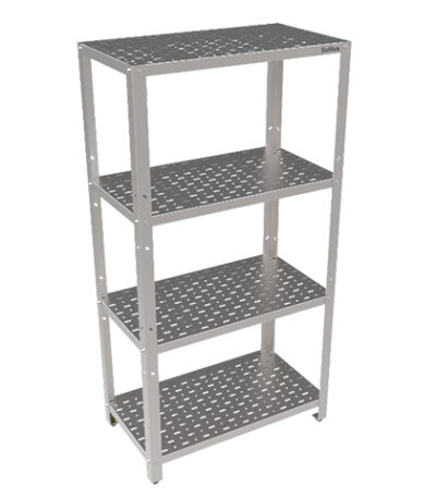 Estante Perfurada de Inox 4 Prateleiras Sulfisa S153057 - 50x175cm