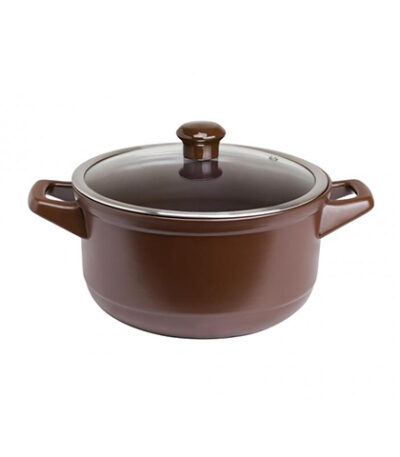 Caçarola de Cerâmica Duo Chocolate 24cm Ceraflame C1003545 - 4,3L