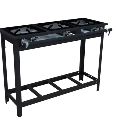 Fogão Vulcão Venâncio 3 Bocas VAP3P - Alta Pressão