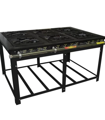 Fogão Maxi Venâncio 6 Bocas 3 Duplas M6D3 – Baixa Pressão