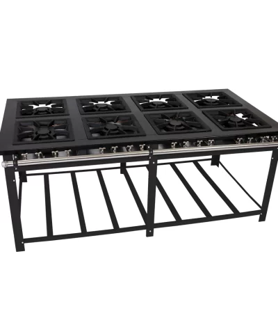 Fogão Maxi Central Venâncio 8 Bocas Duplas M8CED – Baixa Pressão