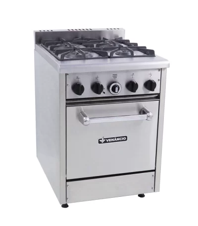 Fogão Dom Bidone c/ Forno Venâncio 4 Bocas Duplas FDB4F – Baixa Pressão