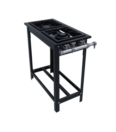 Fogão Extra Modulado Venâncio 2 Bocas 1 Dupla EM2D1 – Baixa Pressão