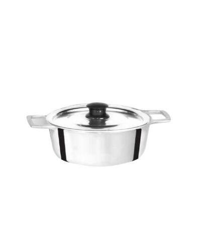 Panela Caçarola em Alumínio Batido com Tampa Leve Titanium 30cm MBA 1351 - 7,3L