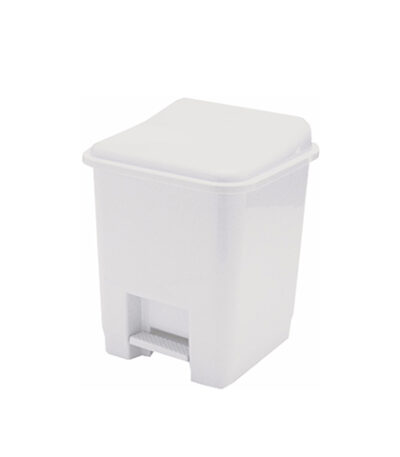 Lixeira com Pedal de Plástico Branca Santana 44 - 15L