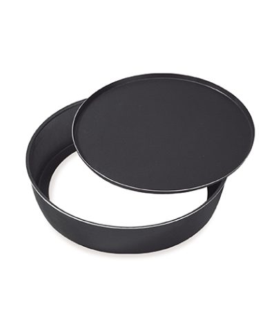 Forma Assadeira Redonda de Alumínio Antiaderente com Fundo Removível Fortaleza 501130- 33x6cm