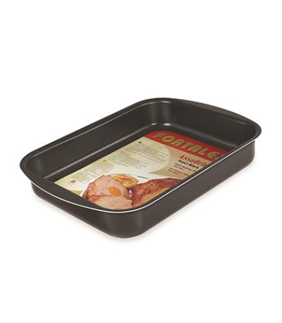 Forma Assadeira Retangular de Alumínio Antiaderente N°1 Fortaleza 421001 - 34x24,5cm